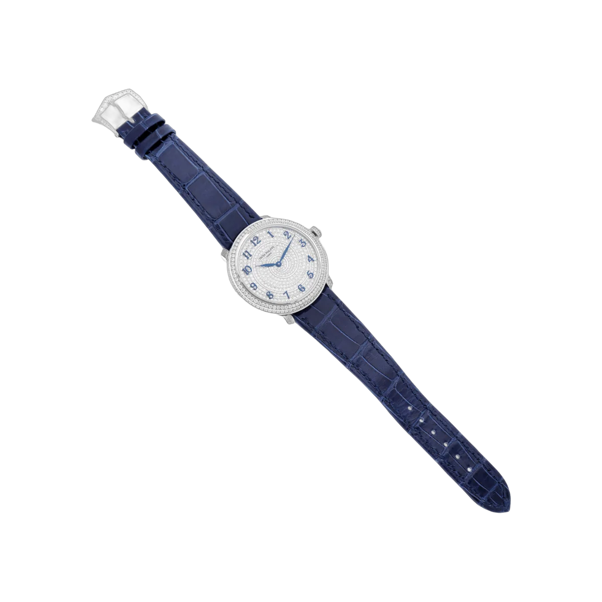 باتيك فيليب كالاترافا 4978/400G-001 داياموند ريبون جويليري ذهب أبيض عيار 18 قيراط