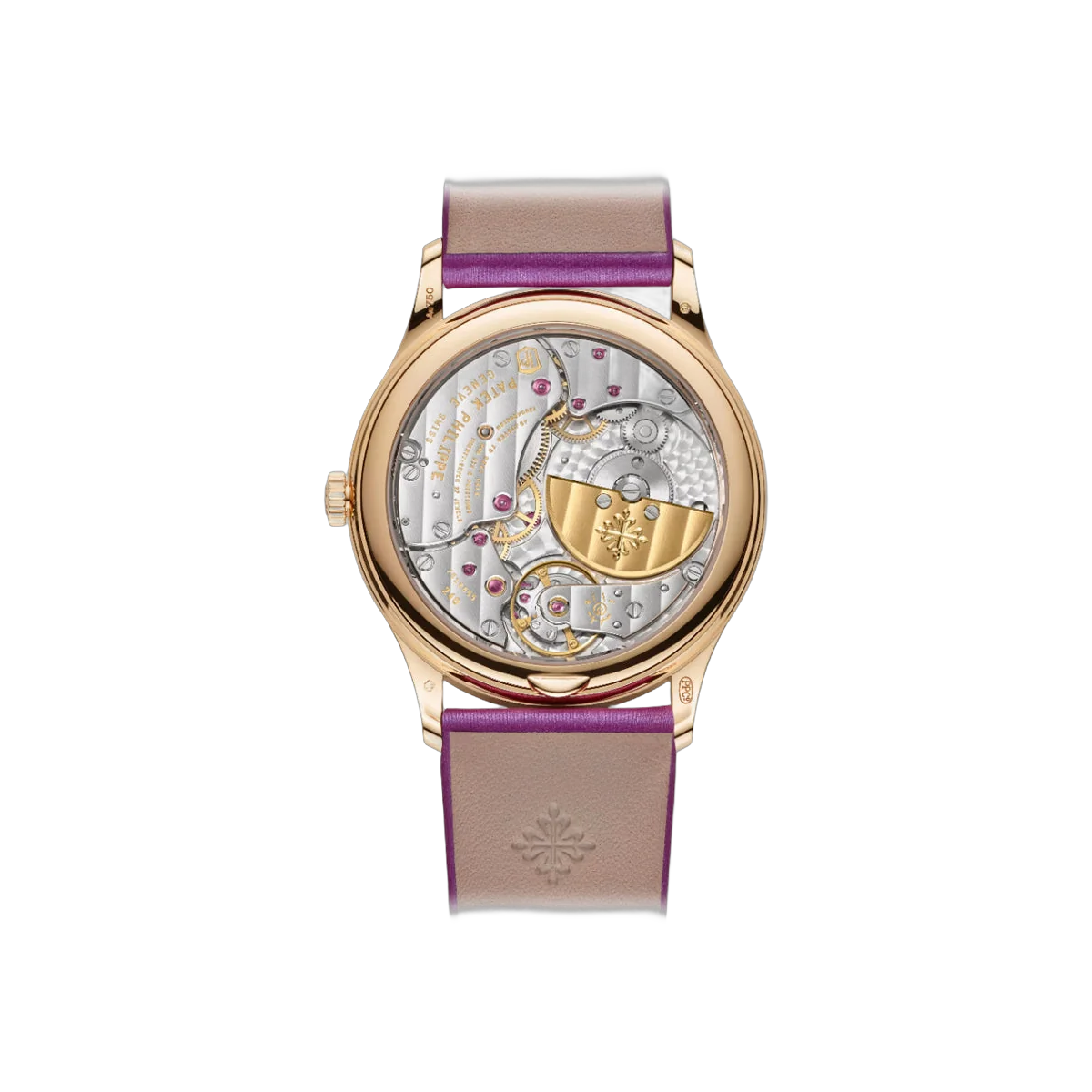 Patek Philippe Calatrava 4997/200R Ultra Thin Rose Gold Diamond Bezel 35mm Purple Dial Ladies Watch