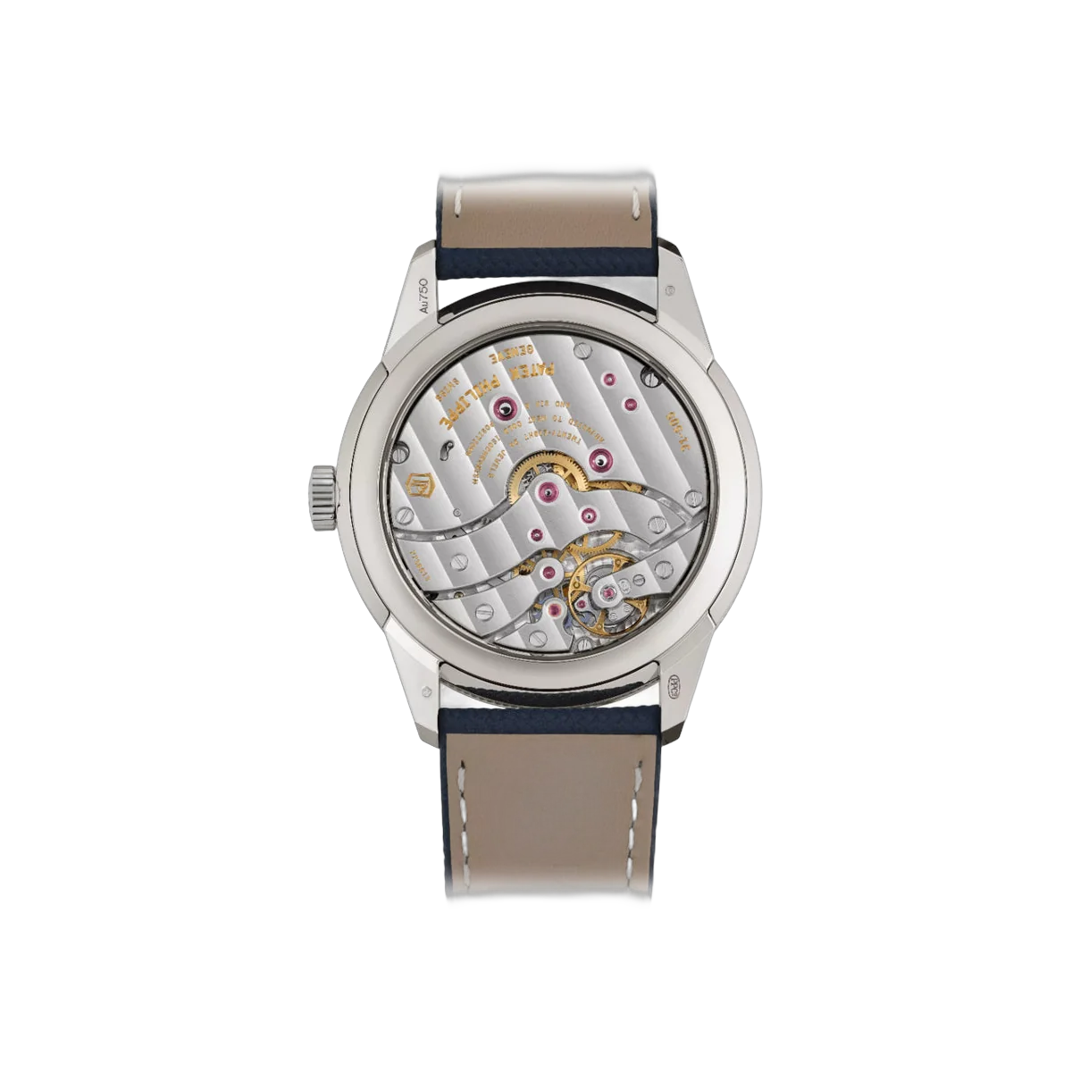 Patek Philippe Calatrava 5328G-001 Weißgold 41mm Strukturiertes Blaues Zifferblatt Herrenuhr