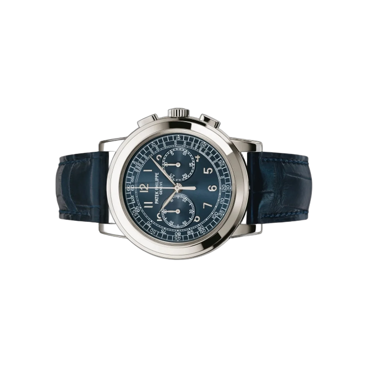 Patek Philippe Chronograph 5070P-001 Platin 42mm Blaues Zifferblatt Herrenuhr