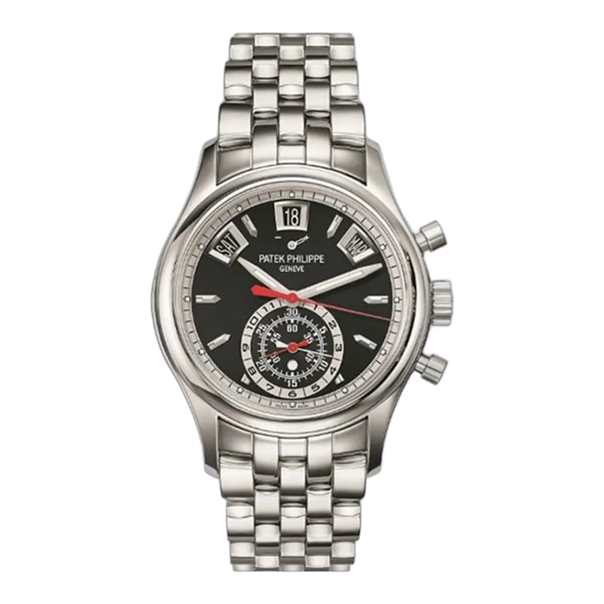 ساعة رجالية من الفولاذ المقاوم للصدأ Patek Philippe Complications 5960/1A-010 كرونوغراف بتقويم سنوي