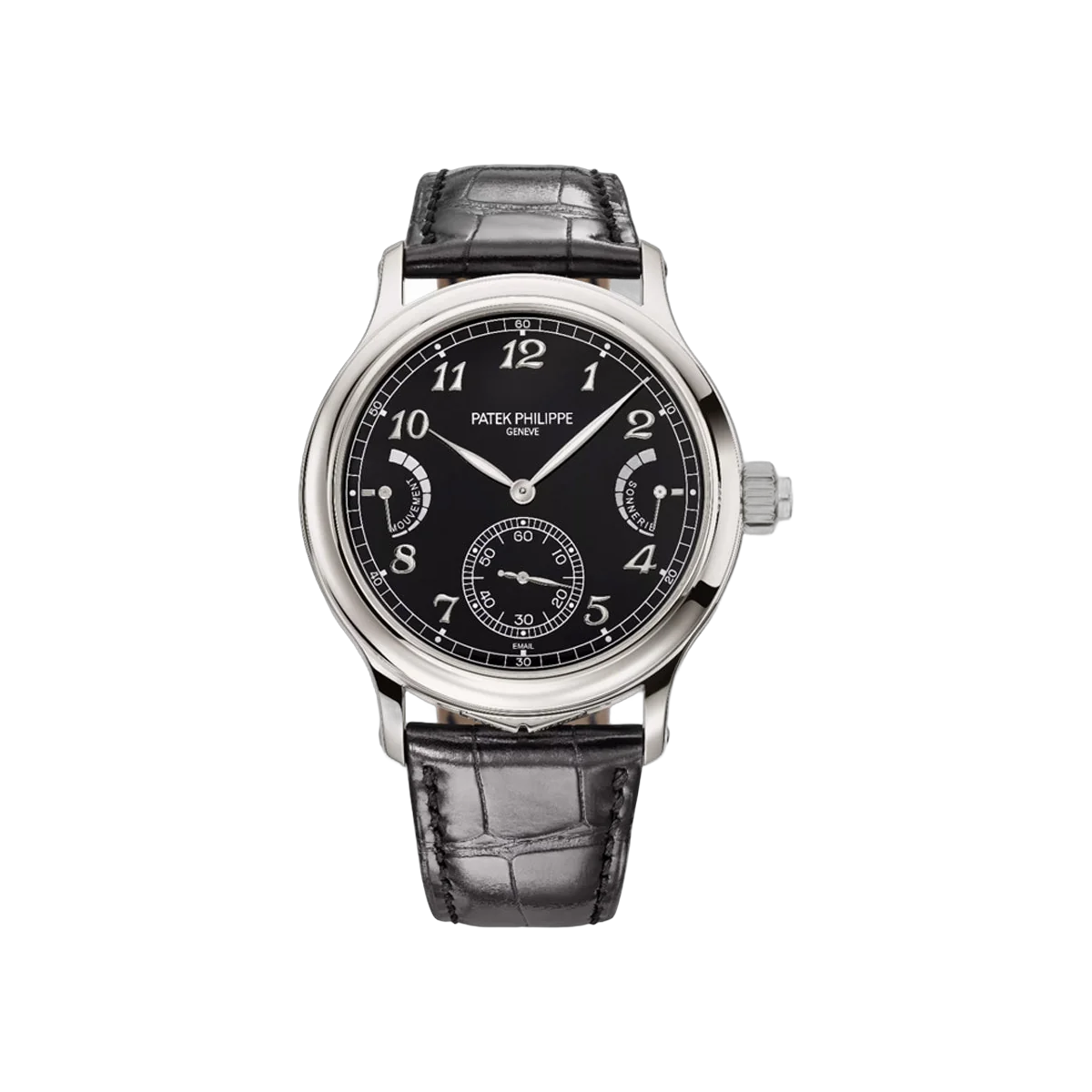 Patek Philippe Grand Complications Grande Sonnerie 6301P-001 Platinum 44.8mm Black Dial Men's Watch