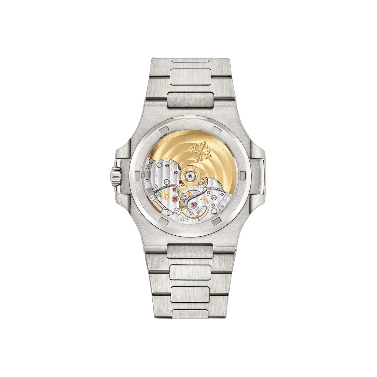 Patek Philippe Nautilus 5711/113P-001 Platinum Baguette-cut Emeralds 40mm Black Dial Men's Watch