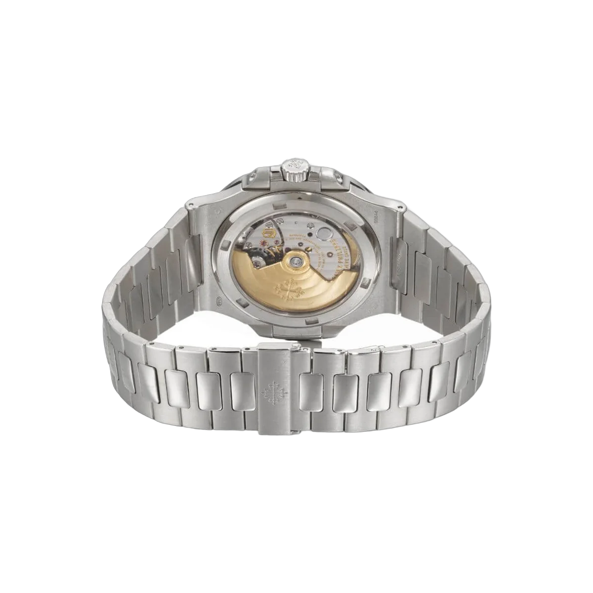 Patek Philippe Nautilus 5711/1P-001 blaues Baguette-Zifferblatt 40. Jubiläum limitierte Edition von 700 Stück Platin Herrenuhr