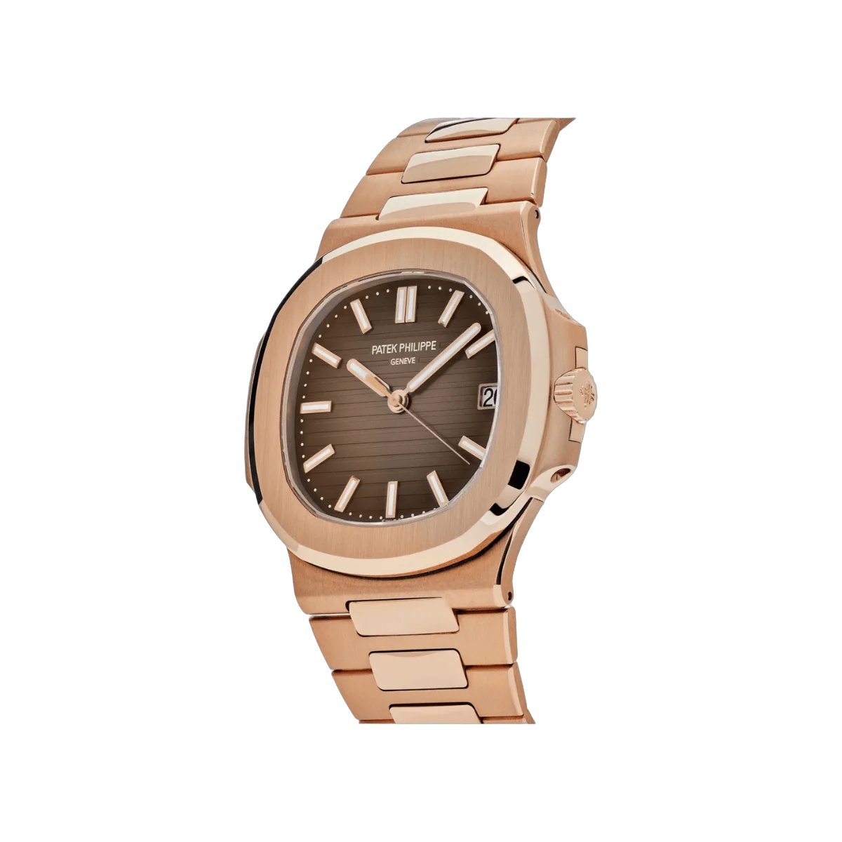 Patek Philippe Nautilus 5711/1R-001 Rose Gold 40mm Brown Dial Mens Watch