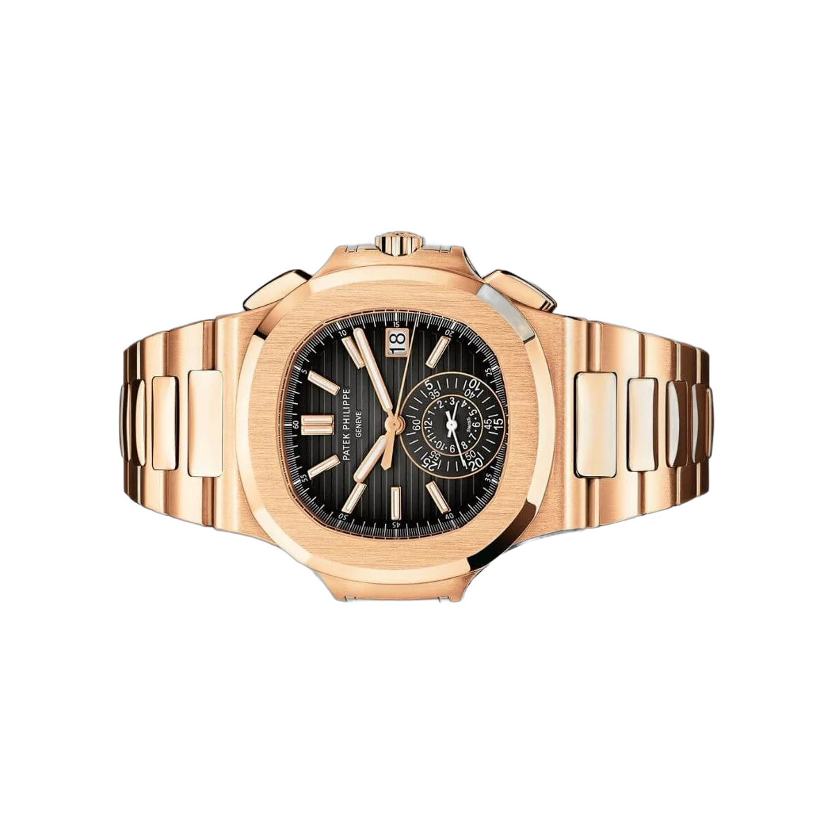Patek Philippe Nautilus 5980/1R-001 18 Karat Roségold Schwarzes Verlaufszifferblatt
