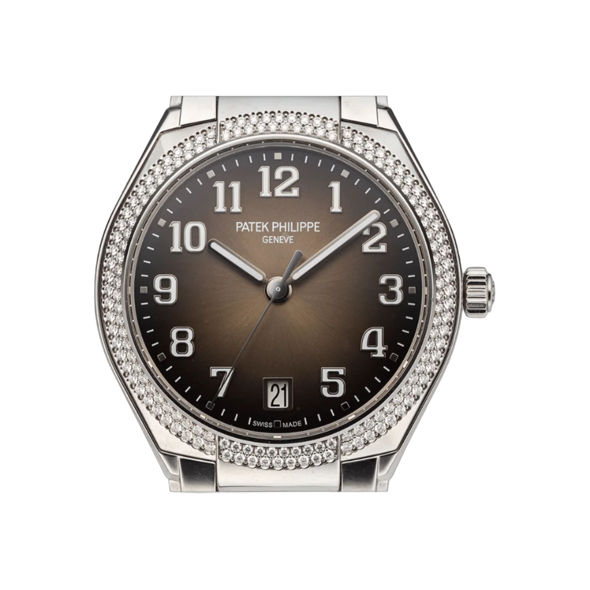 Patek Philippe Twenty 4 7300/1200A-010 Stainless Steel 36mm Gray Sunburst Dial Womens Watch