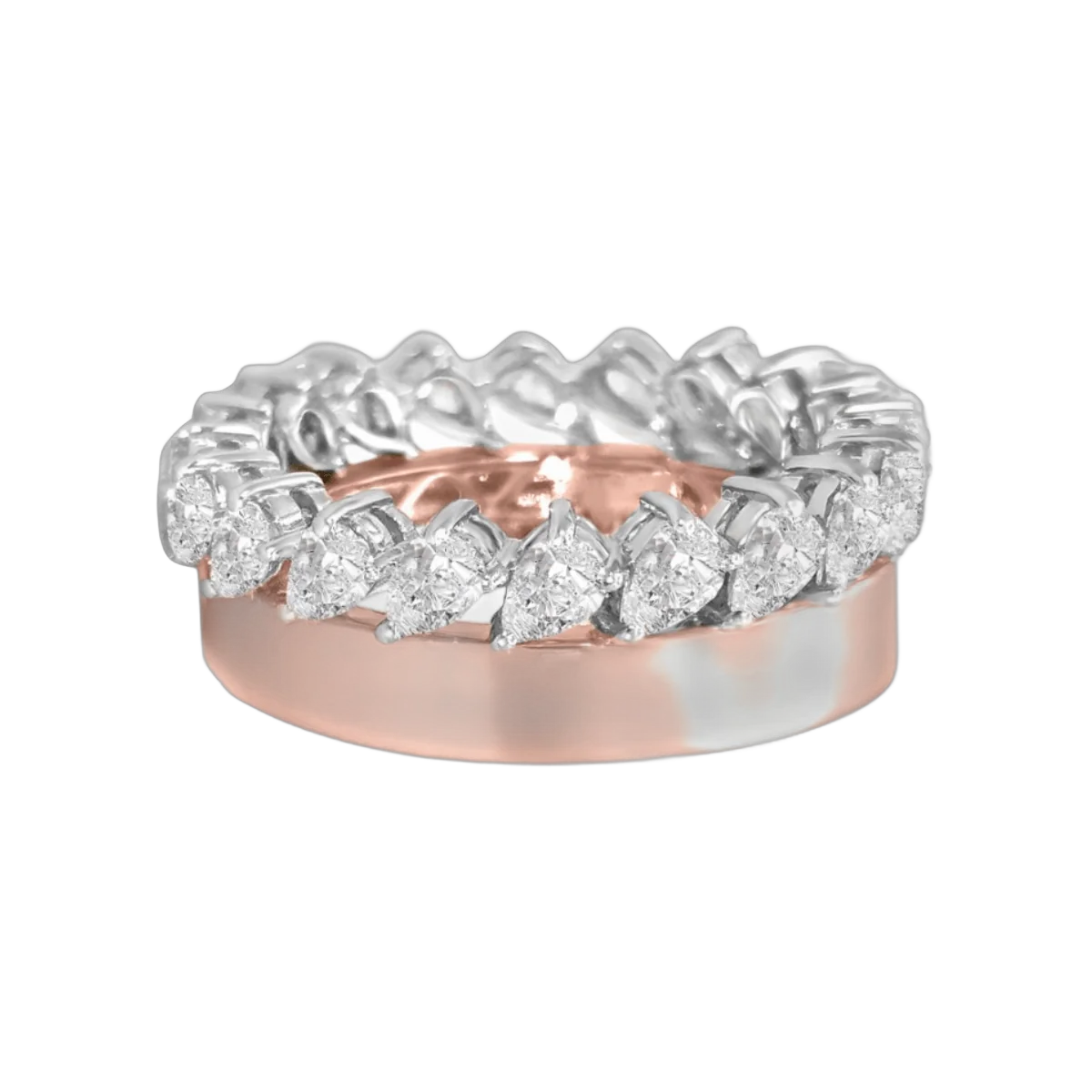 Birnenring- HRD- E-F/VVS 1.72 Karat- A01R, Gesamtgewicht - 5.58g