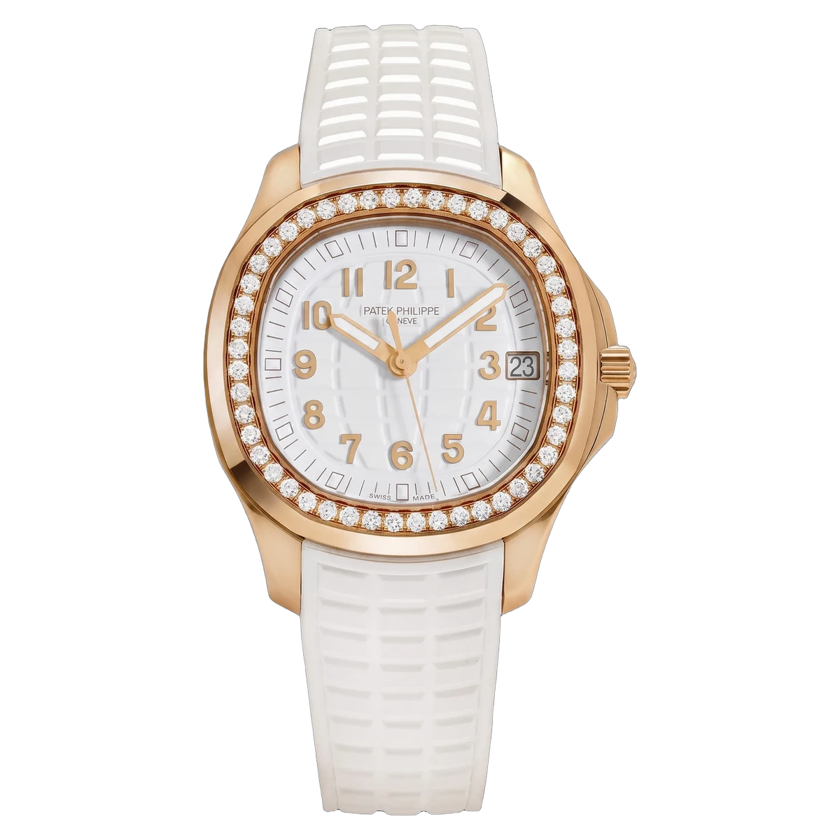 百达翡丽 Aquanaut 5268/200R-001 Luce 18K 玫瑰金白色镶钻表圈