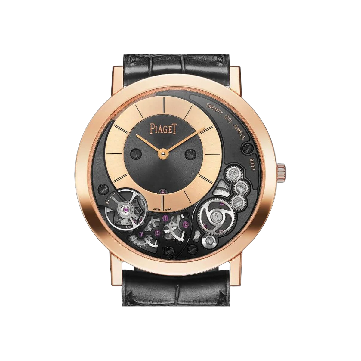 伯爵 Altiplano G0A41011 Ultimate 手动上链机械玫瑰金表盘