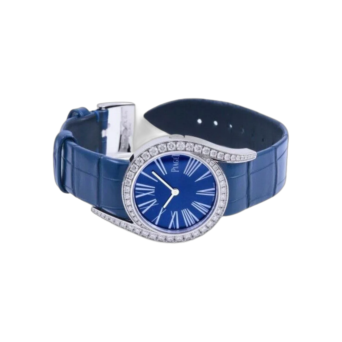 Piaget Limelight Gala G0A42163 18Kt White Gold Blue Dial