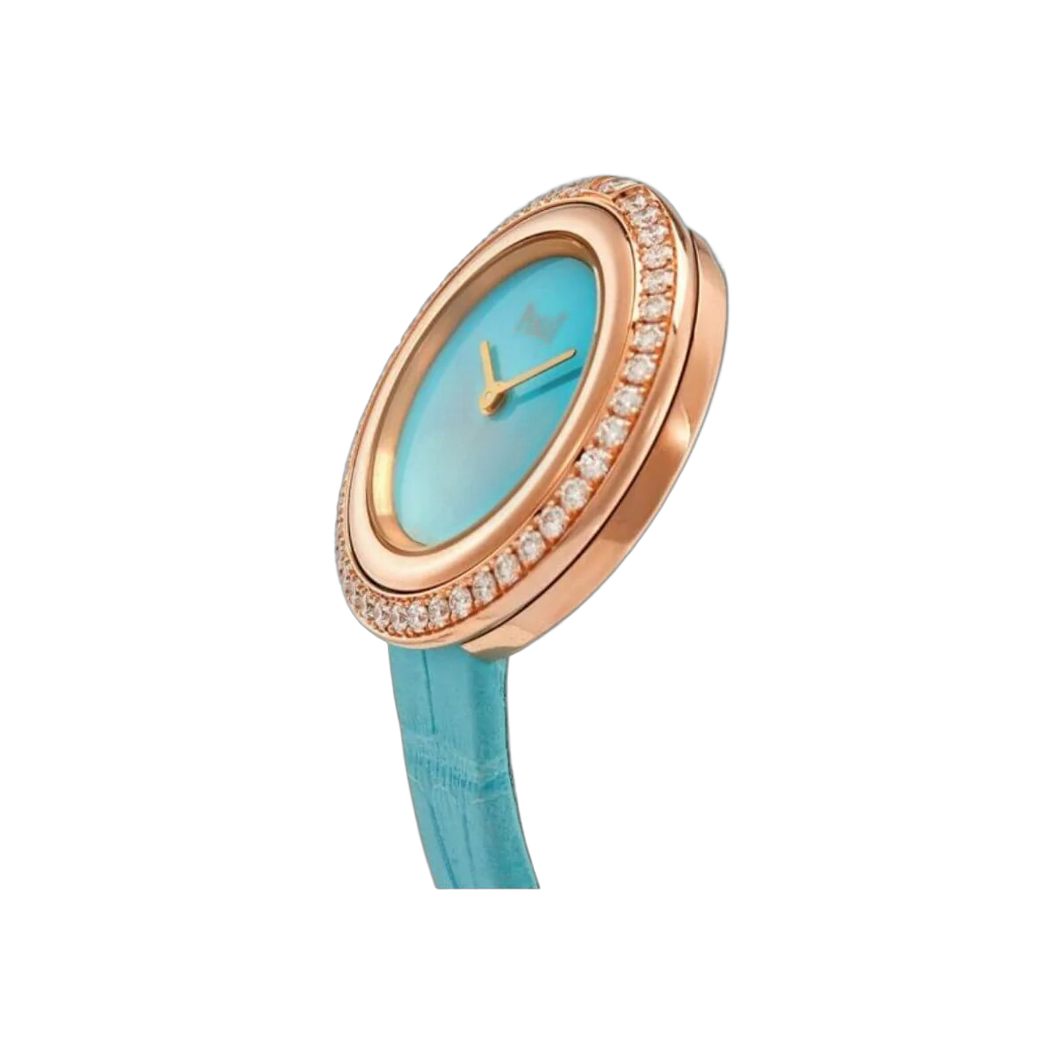 Piaget Possession G0A43089 Quartz RG Turquoise Leather Strap Blue Dial