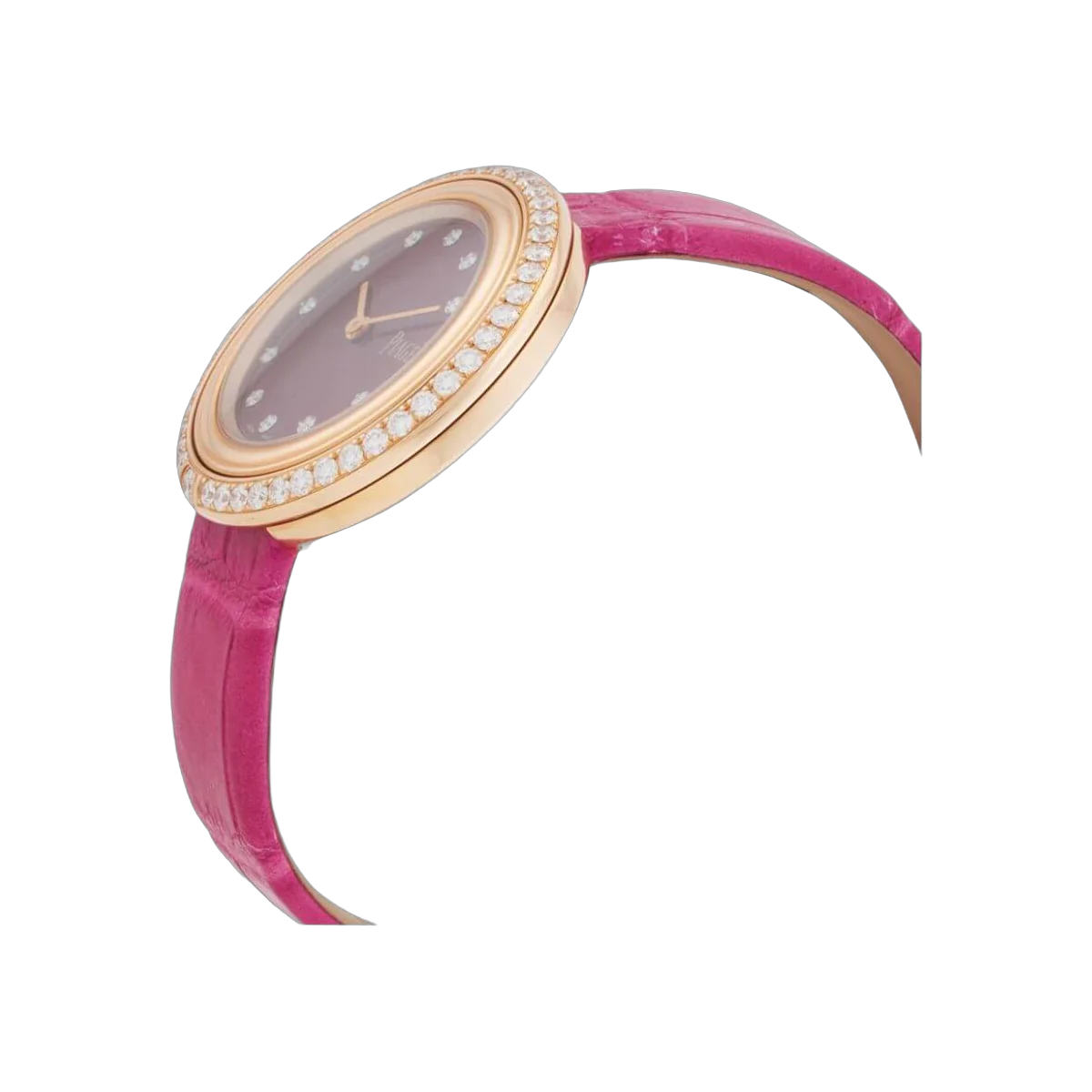 Piaget Possession G0A44096 Quarz Kirschrosa Edelsteinbesetztes Zifferblatt