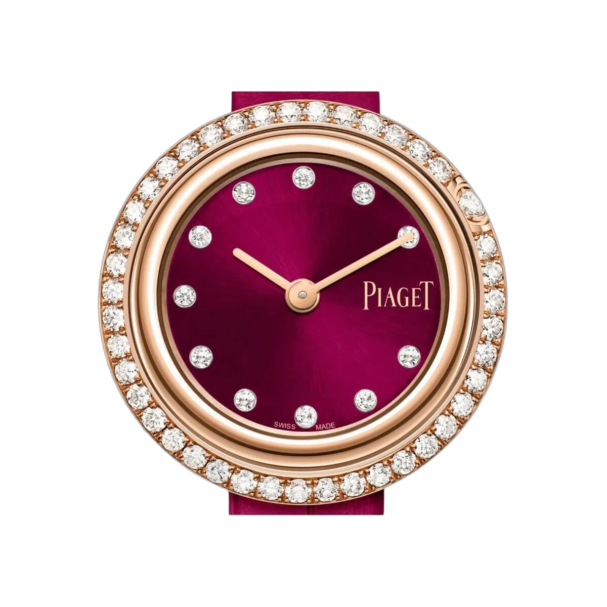 Piaget Possession G0A44096 Quarz Kirschrosa Edelsteinbesetztes Zifferblatt