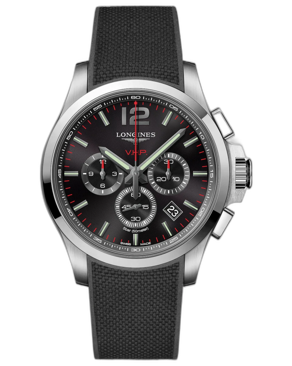 Longines Conquest VHP Chronograph L3.727.4.56.9 44MM Stainless Steel