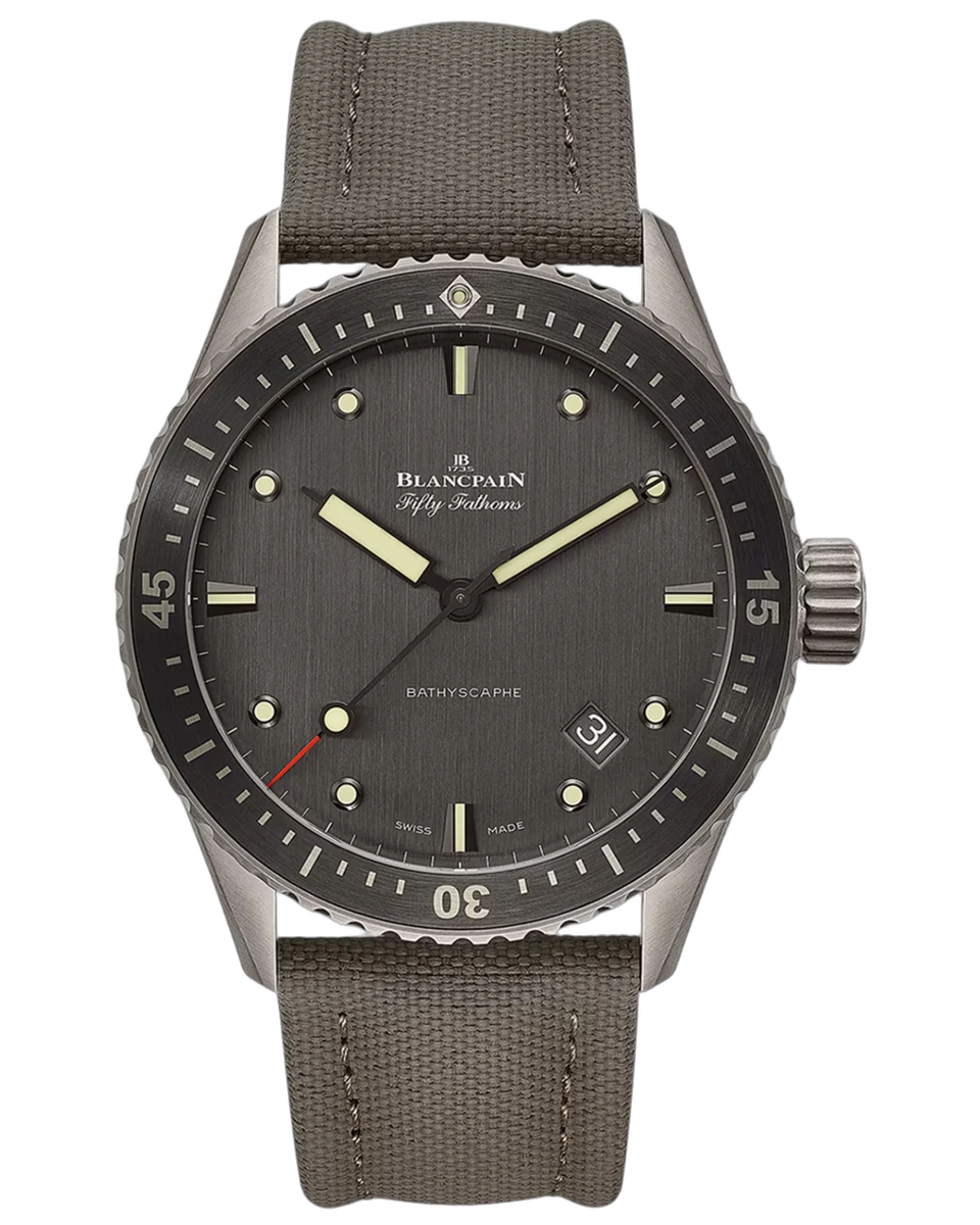 Blancpain Fifty Fathoms Bathyscaphe Annual Calendar 5000-1210-G52A 43MM Titanium Grey