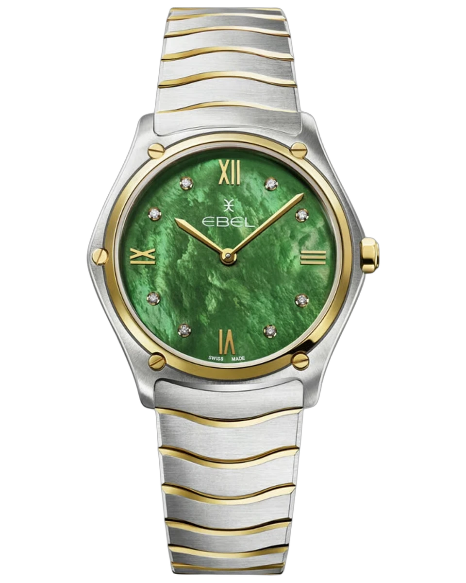 Ebel Sport Classic Ladies Watch Green MOP 33MM 1216545