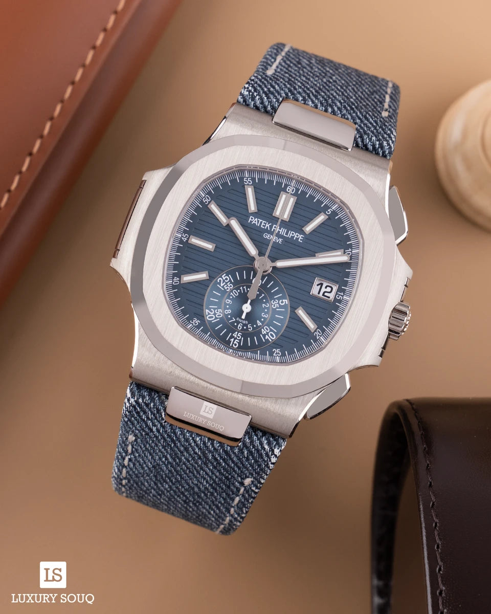 Patek Philippe Nautilus Automatik 5980/60G-001 blaues Zifferblatt