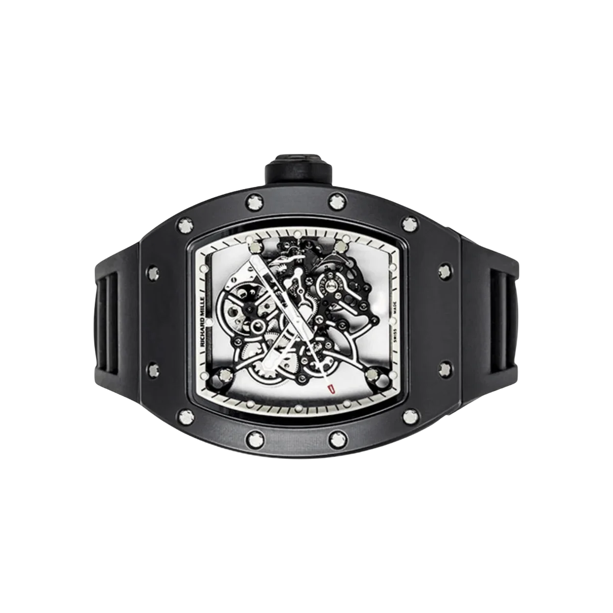 Richard Mille RM 055 Bubba Watson Americas White Drive Ceramic 50mm Skeleton Dial Men's Watch