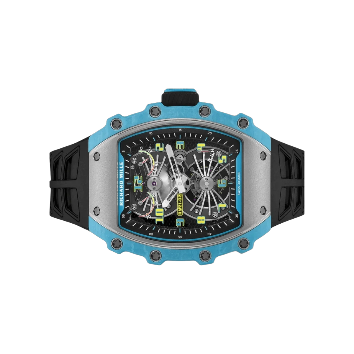 Richard Mille RM 21-02 Blue Handaufzug Tourbillon Aerodyne Limitiert 50 Stück