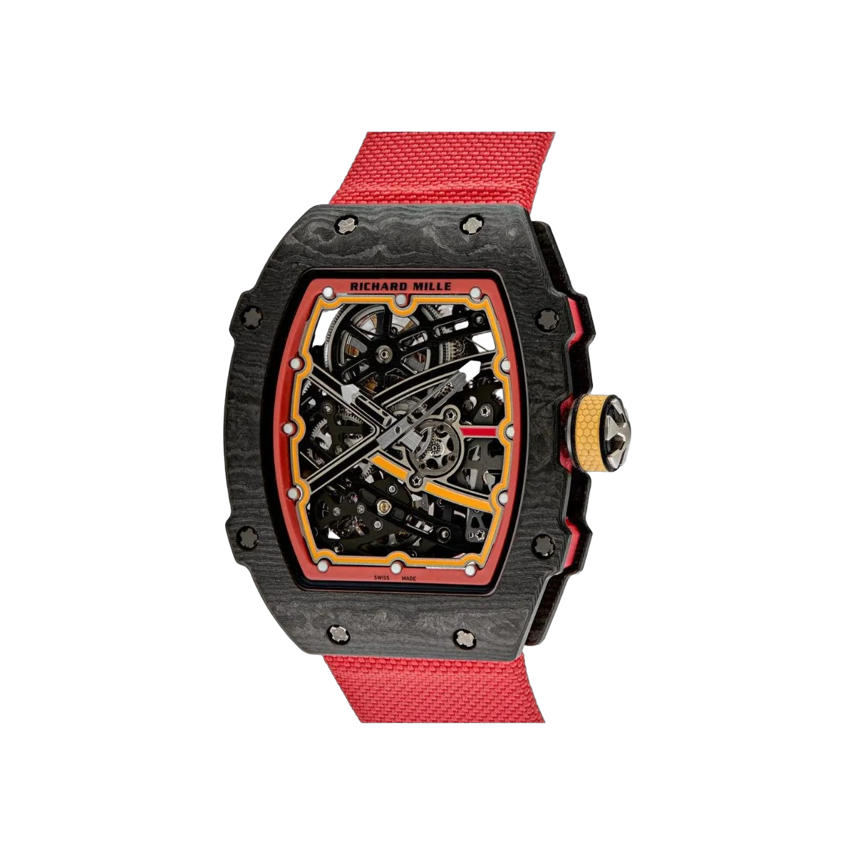 Richard Mille Rm 67-02 Alexander Zverev Edition Super Lightweight Red Elastic Strap