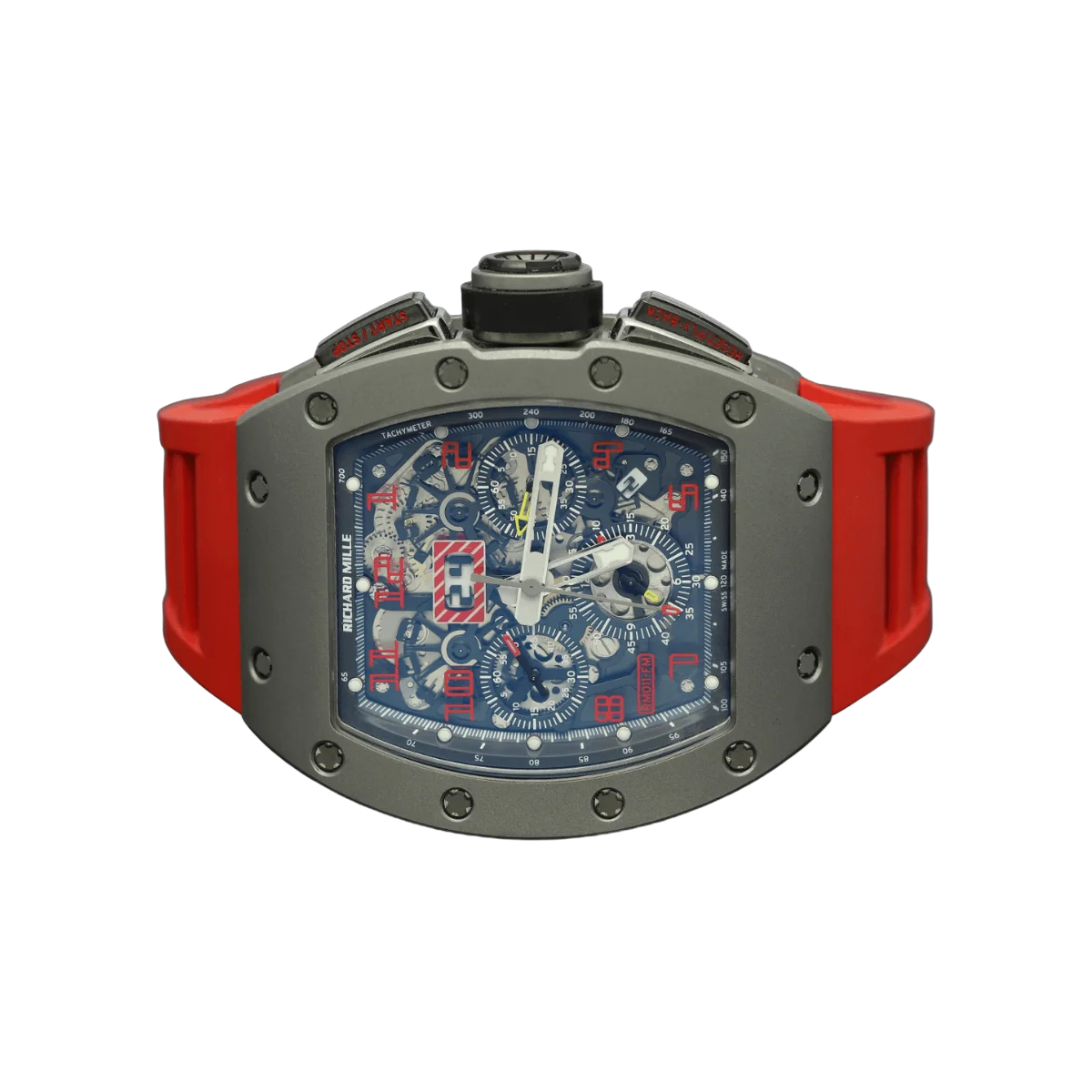 Richard Mille RM011 فيليبي ماسا إصدار التيتانيوم الكامل بسفع رملي وميناء هيكلي