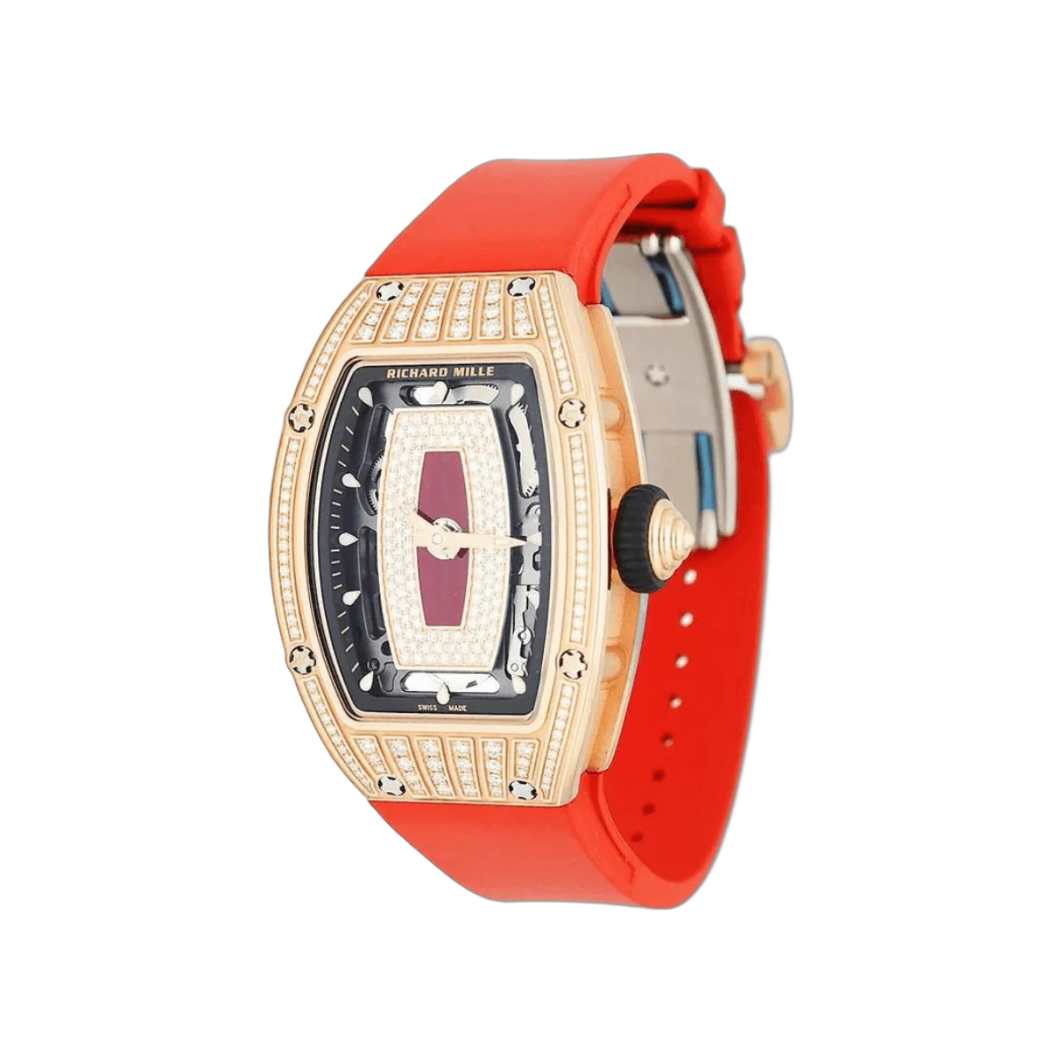 Richard Mille RM07-01 RG Rotgold Diamant-Jaspis-Zifferblatt