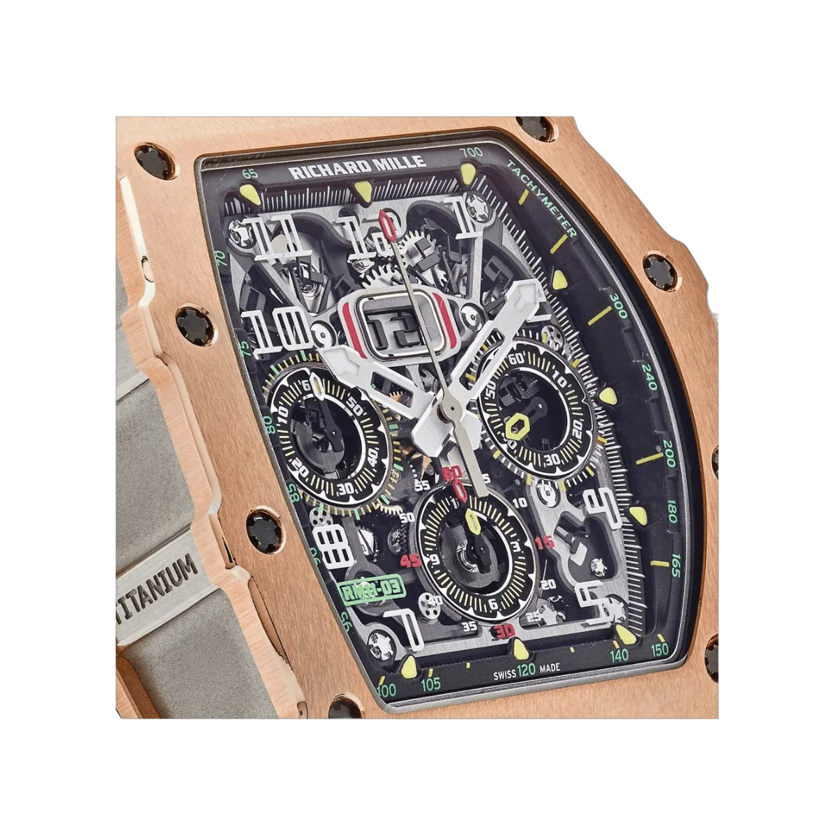 Richard Mille Rm11-03 RG 自动飞返计时码表 钛金属 18K 玫瑰金