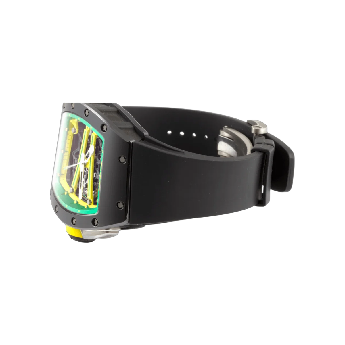 Richard Mille RM61-01 Yohan Blake The Beast 2 بمينا هيكلي أخضر وأصفر