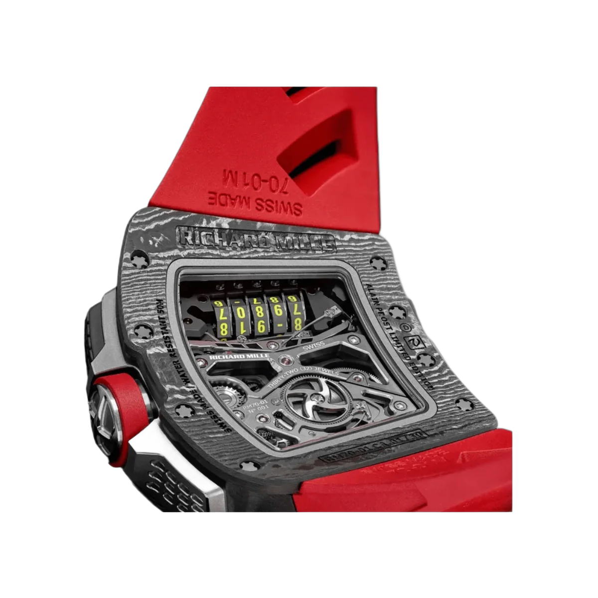 Richard Mille RM70-01 Tourbillon Alain Prost Limited Edition Skelett-Zifferblatt