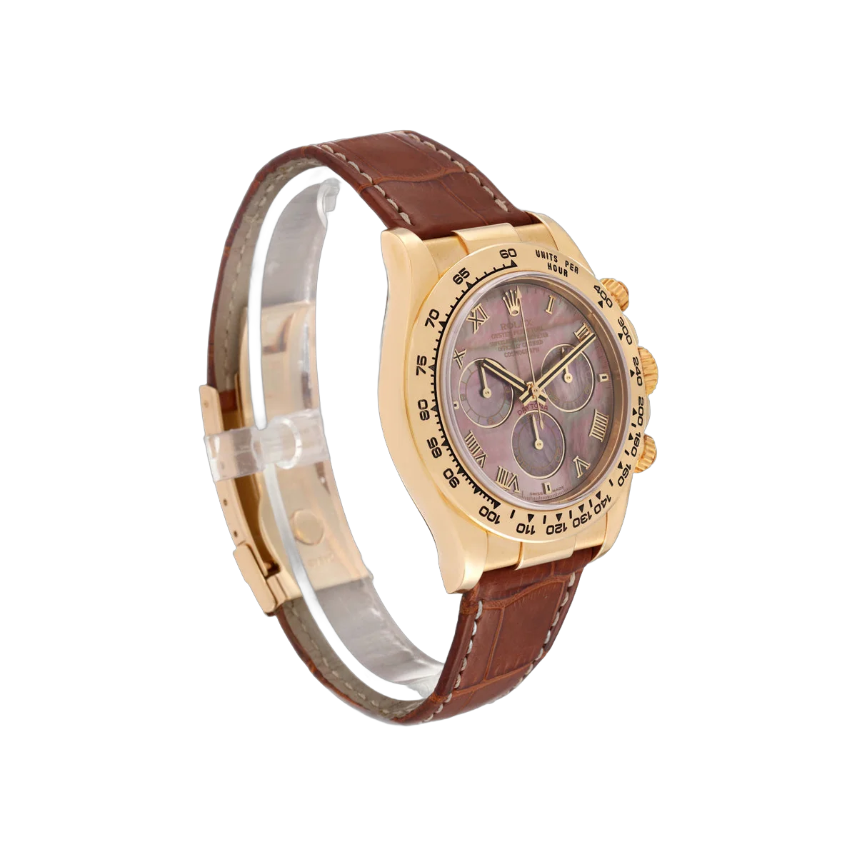 Rolex Cosmograph Daytona 116518 Yellow Gold 40mm MOP Dial Men's Watch
