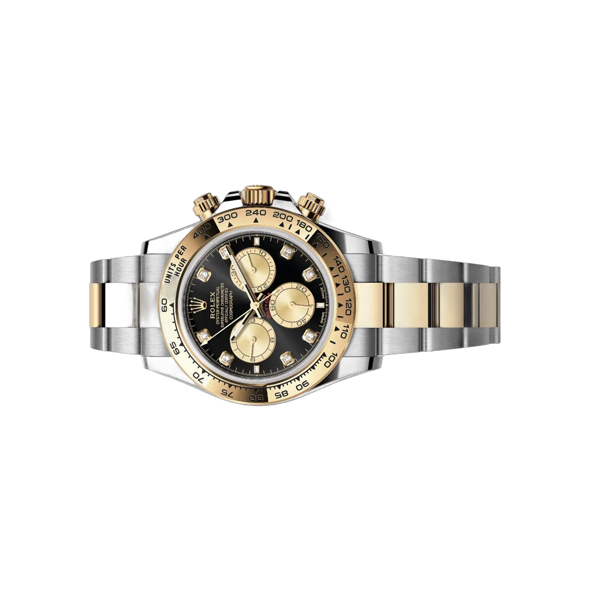 Rolex Cosmograph Daytona 126503-0002 Oystersteel & Yellow Gold 40mm Black Diamond Dial Men's Watch