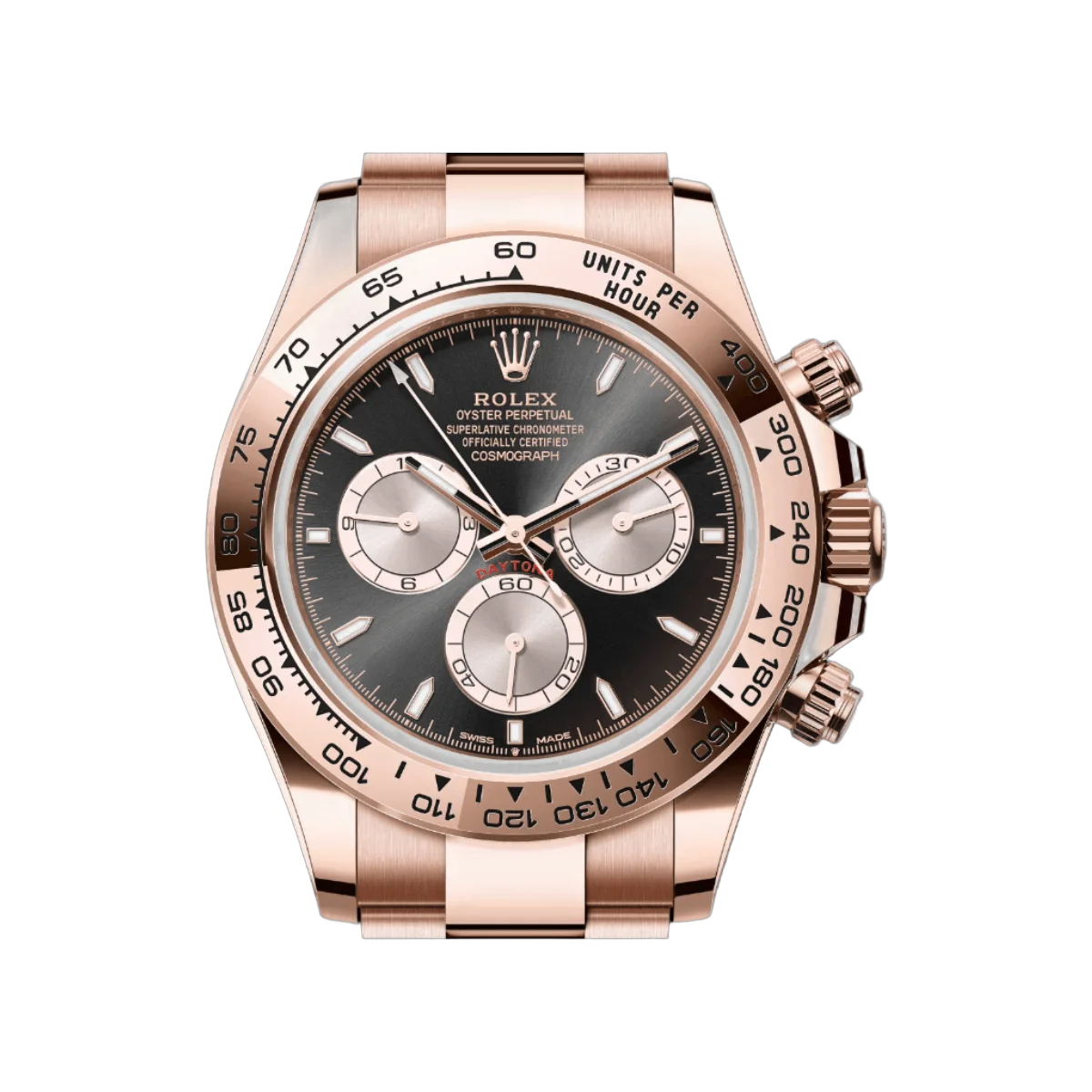 Rolex Cosmograph Daytona 126505-0001 Pink Gold Case Black Dial