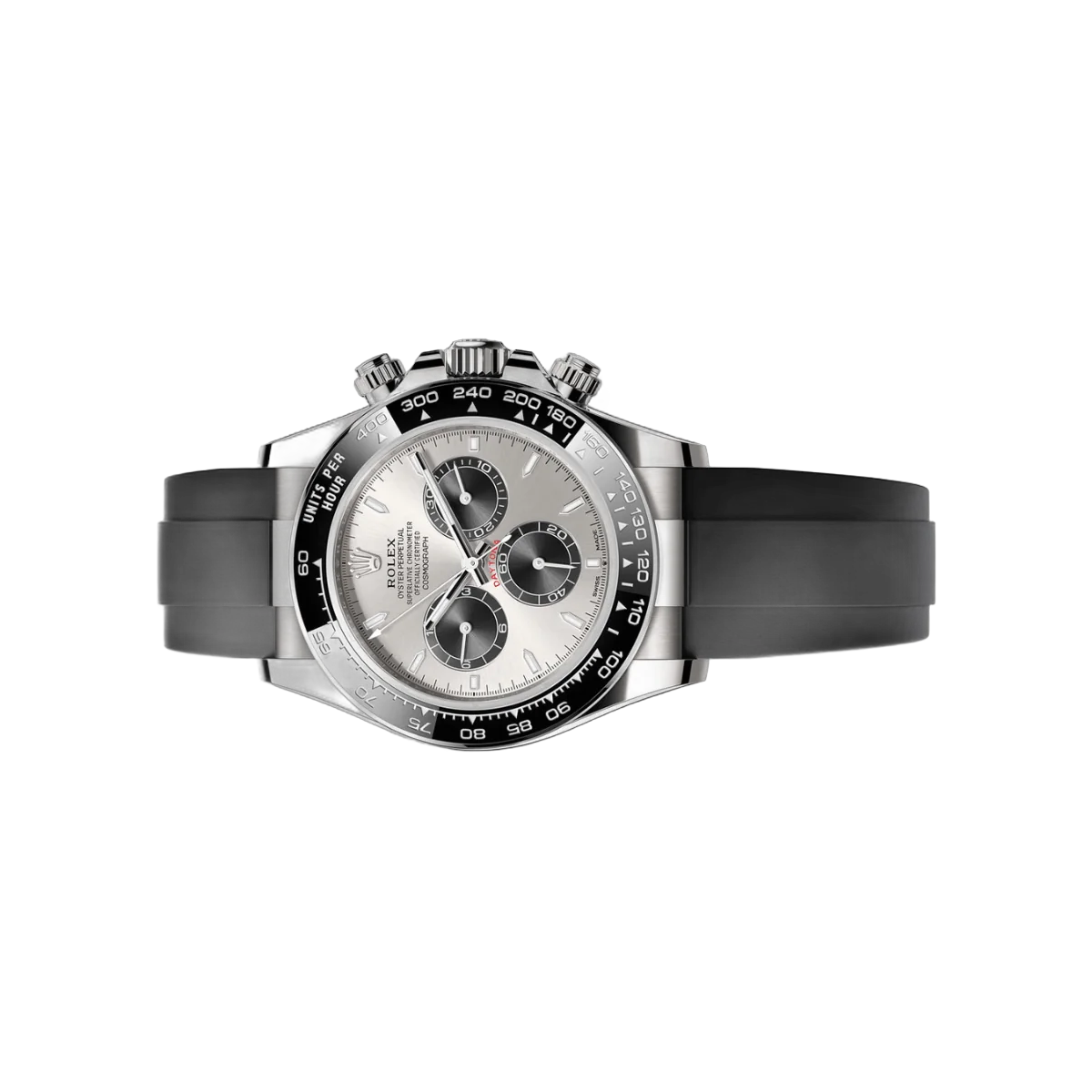 Rolex Cosmograph Daytona 126519LN-0006 Ghost Steel White Gold Oysterflex Silver Dial