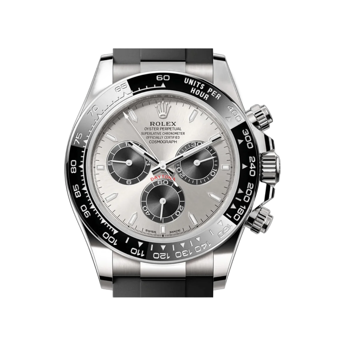 Rolex Cosmograph Daytona 126519LN-0006 Ghost Steel White Gold Oysterflex Silver Dial