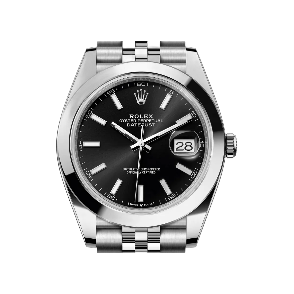 Rolex Datejust 126300-0012 Oyster Perpetual 41mm Black Dial Mens Watch