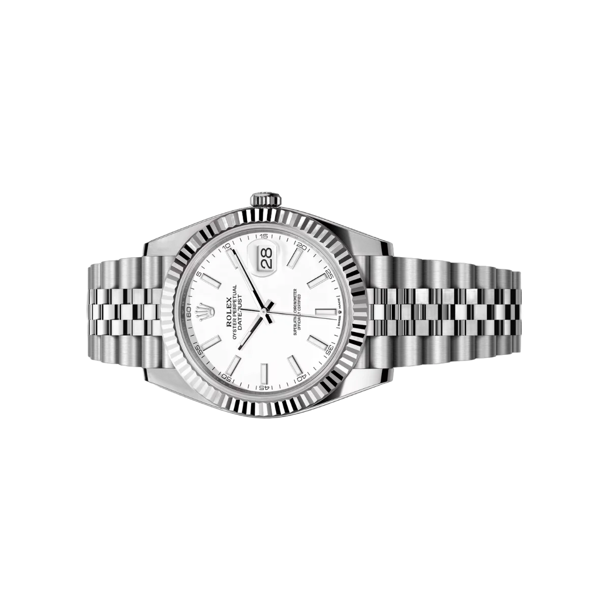 Rolex Datejust 41 Oyster Perpetual 126334-0010 White Gold 41mm White Index Dial Men's Watch