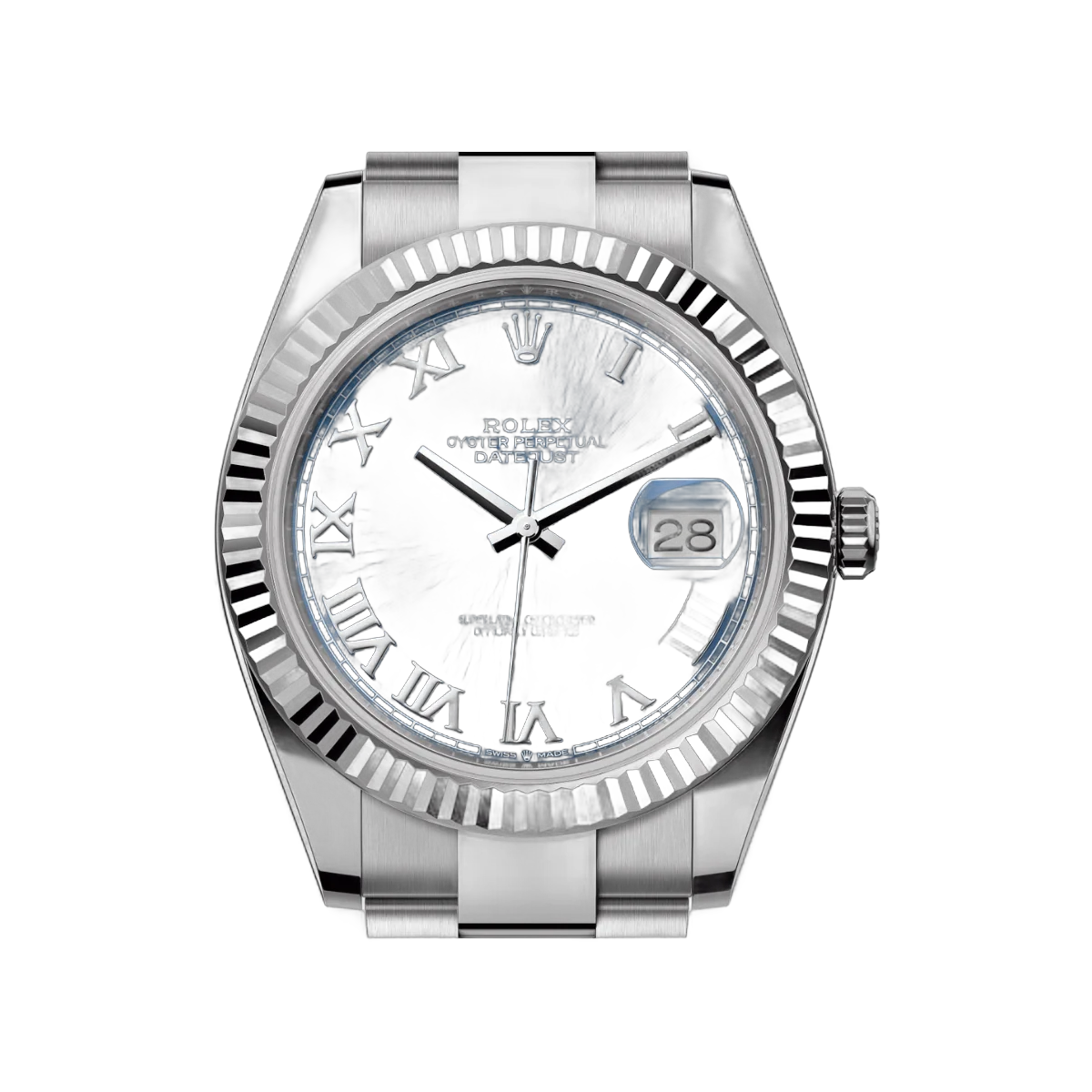 劳力士 Datejust 41 蚝式恒动 126334-0025 白金 41 毫米蓝色表盘罗马数字男士手表
