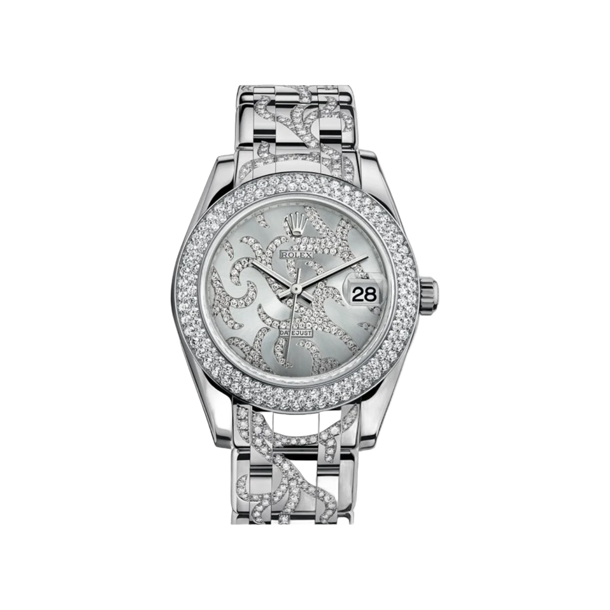 Rolex Datejust 811159 Weißgold Graues Zifferblatt 34mm Damen Armbanduhr