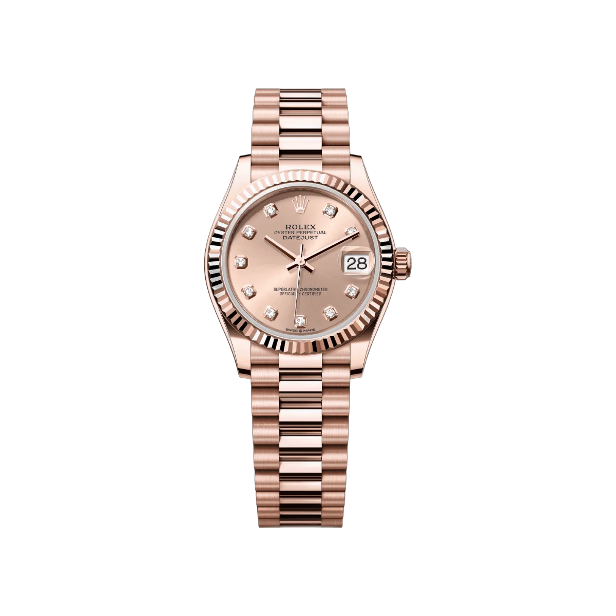 Rolex Datejust M278275-0031 31mm Everose Gold Zifferblatt Damenuhr