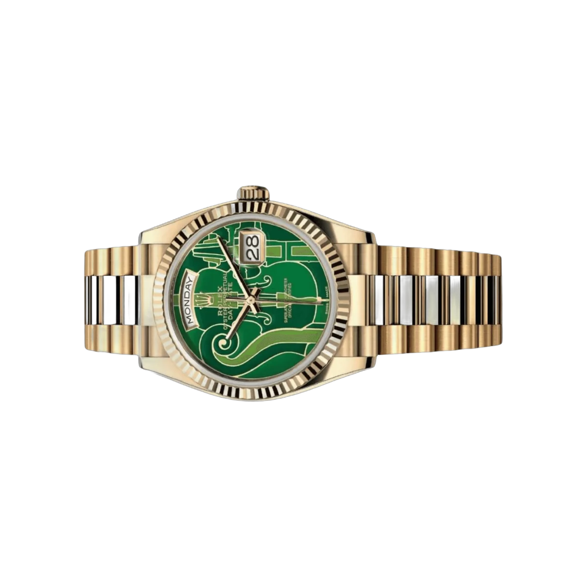 Rolex Day-Date 36 Oyster Perpetual 128238-VIO "Vienna Philharmonic Orchestra" Green Dial – additional product photo 2
