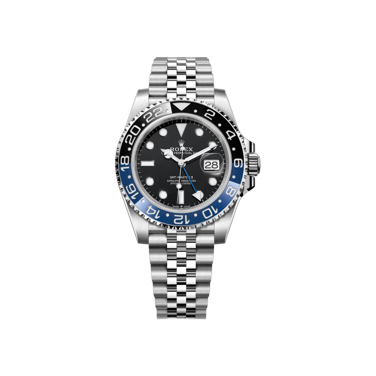 Rolex GMT Master II 126710BLNR-0002 باتمان جوبيلي 40 مم فولاذ مقاوم للصدأ أزرق وسيراميك أسود