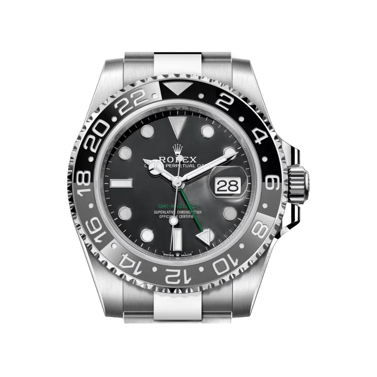 Rolex GMT Master II 126710GRNR-0004 Oystersteel „Bruce Wayne“ Oyster-Armband 40 mm Herrenuhr