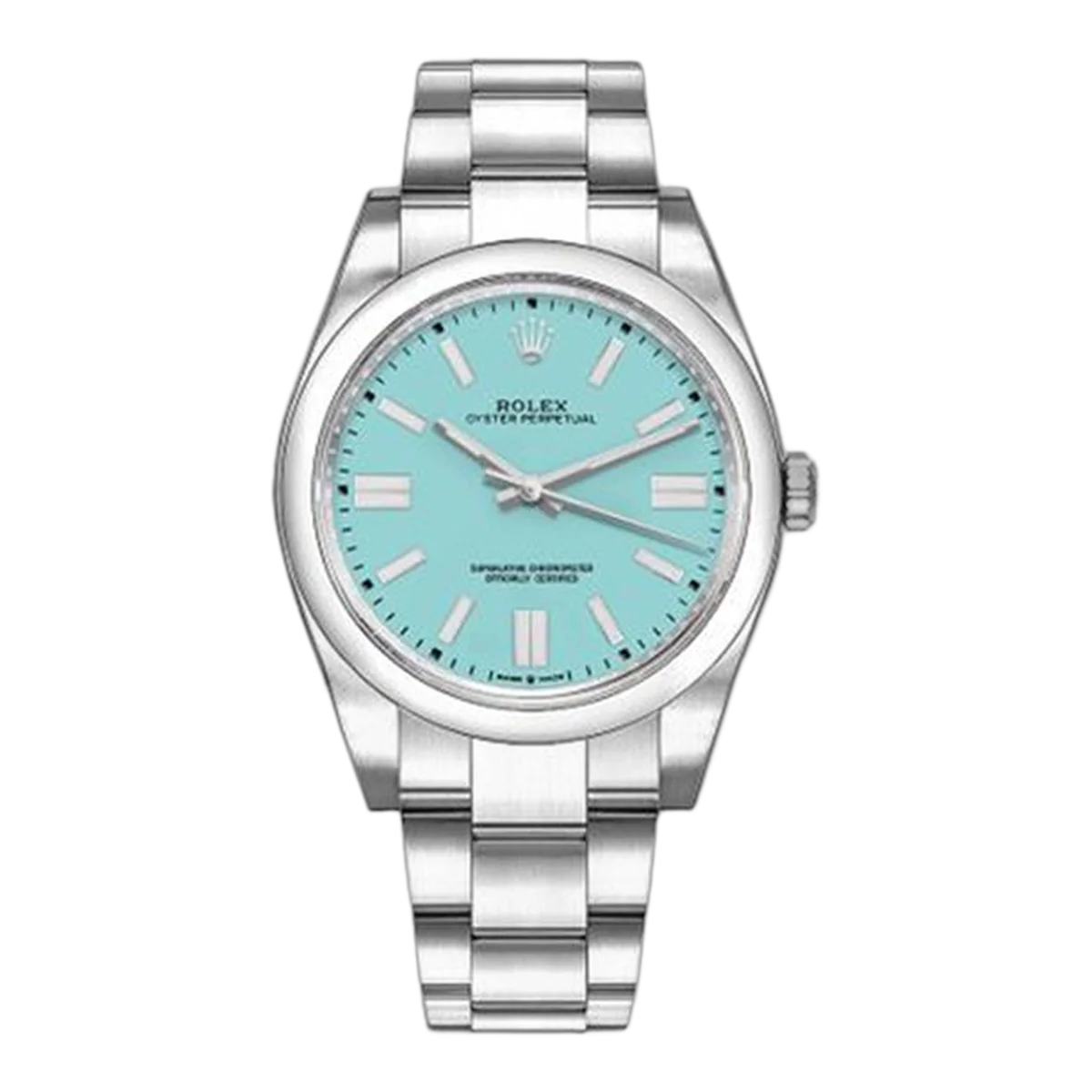 Rolex Oyster Perpetual 124300-0006 41Mm Tiffany Turquoise Blue Index Dial