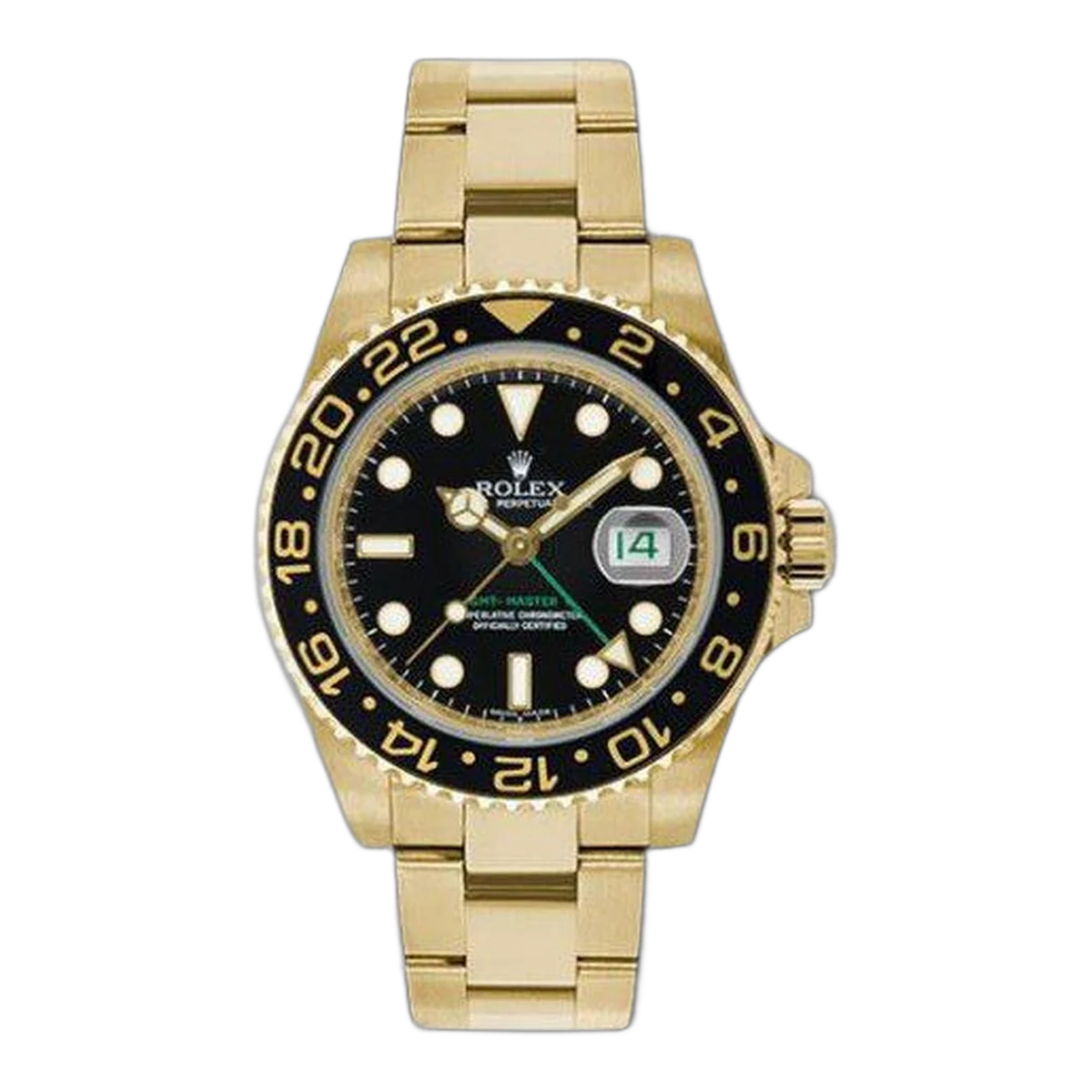 Rolex Professional Gmt Master II 18Kt Yellow Gold 40Mm Men's Watch