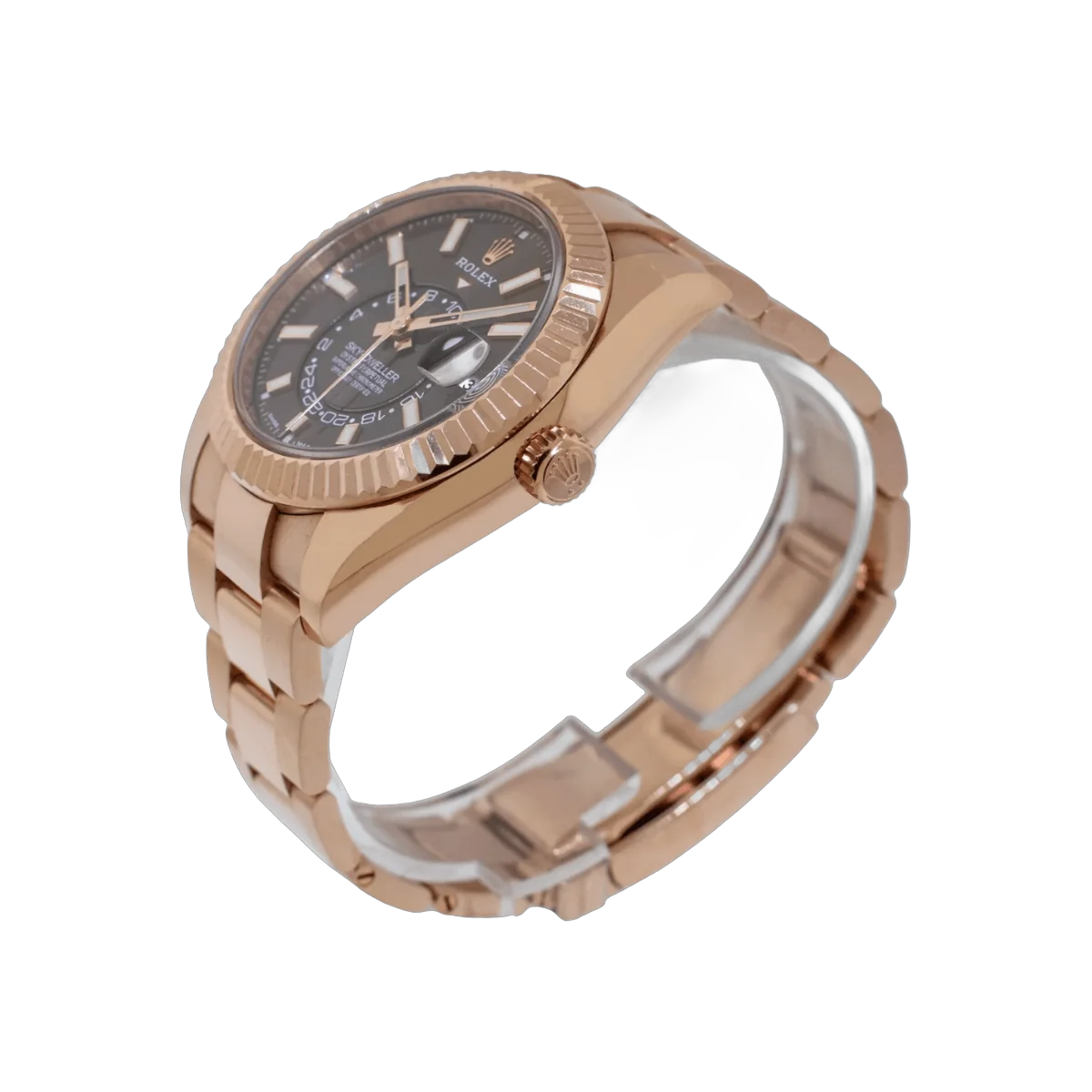 Rolex Sky Dweller 326935 CHOI 18K Everose Gold 42mm Chocolate Index Dial Mens Watch – additional product photo 3