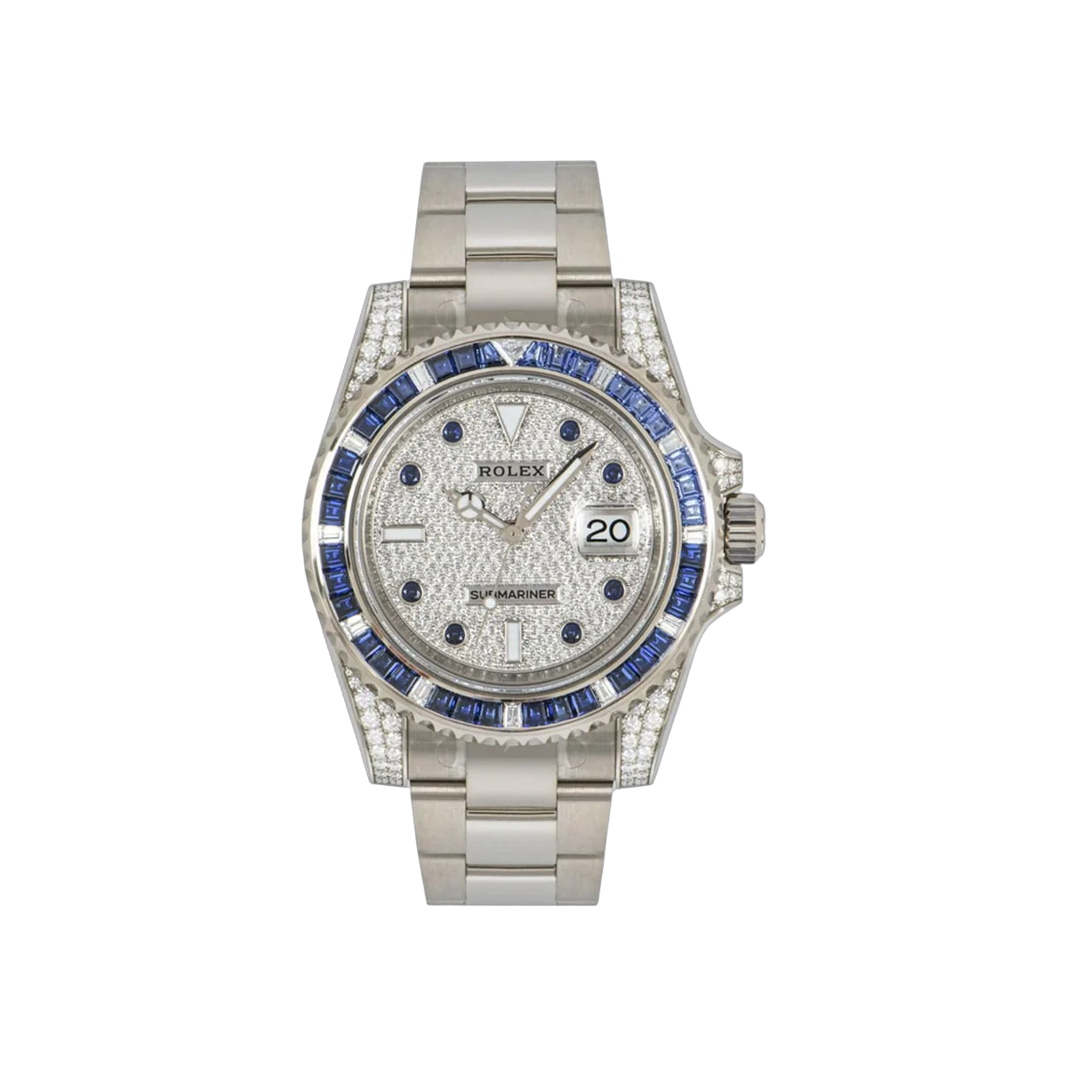 Rolex Submariner Date 116659SABR Weißgold 40mm Diamant-Pavé-Zifferblatt Herrenuhr