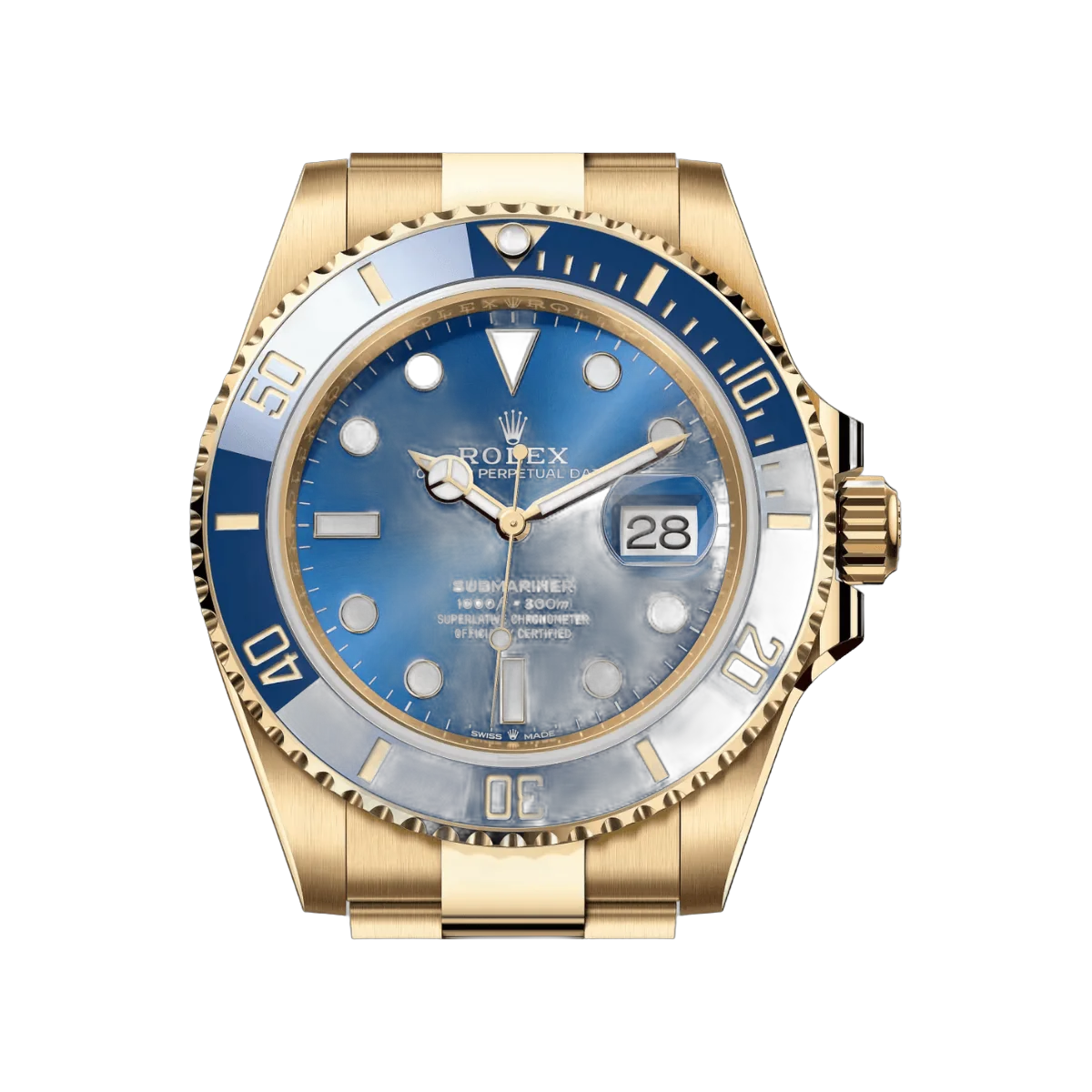 Rolex Submariner Date 126618LB-0002 Yellow Gold Royal Blue Dial 41mm Men’S Watch