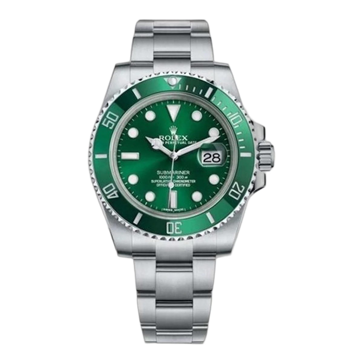 Rolex Submariner Date Hulk 116610L Green Dial Oyster Perpetual 40Mm Oystersteel