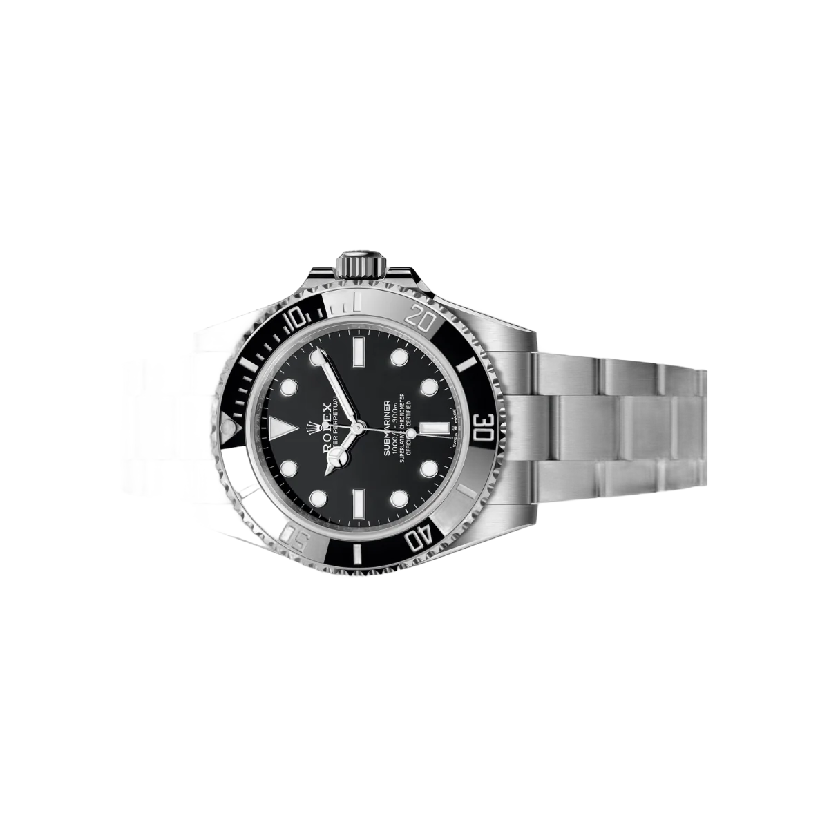 Rolex Submariner m124060-0001 Schwarzes Zifferblatt 41mm Edelstahl
